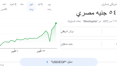 سعر الدولار