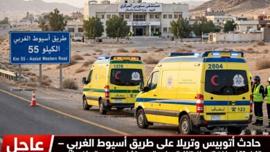 حادث أتوبيس أسيوط الغربي