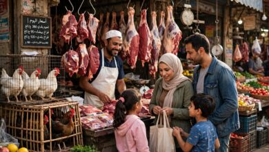 سعر اللحوم والفراخ اليوم