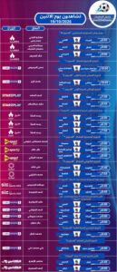مباريات اليوم الإثنين 19 أكتوبر 2026